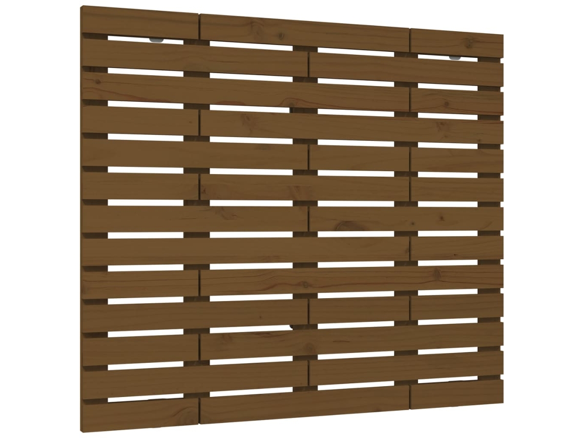 Cabeceira de Parede MAISON EXCLUSIVE em Pinho Maciço Castanho mel (146x3x91,5 cm)