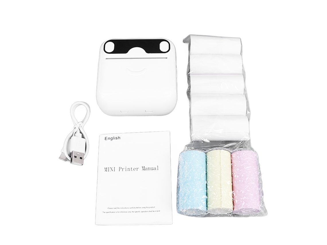 Mini Impressora Conexão Bluetooth Impressão Sem Tinta Impressora De Bolso Portátil Para Documentos Pergunta Errada Notas