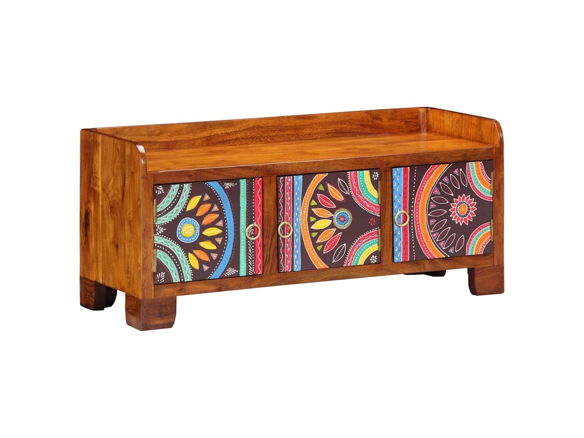 Vidaxl Armário De Sapatos Com Armazenamento Multicolor 90 X 35 X 40 Cm