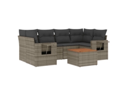 Garden Sofa Set, Garden Sofa Sets Vidaxl Cinzeto Rattan / Vime (n/a)