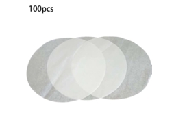 Farfi 100 Folha De Papel De Forno Antiaderente Para Pão Snacks Steamer Air Fryer Ferramenta De Cozinha 32 Cm