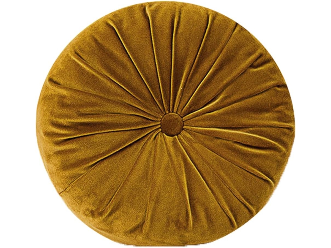 Almofada Redonda De Chão, Almofada Redonda De Veludo, Enchimento De Abóbora, Decorativa Para Sala De Estar, Sofá