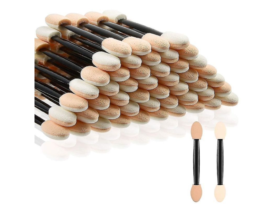50 Applicadores De Sombras De Olhos, Pincéis De Esponja Descartáveis Para Maquiagem De Olhos