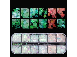 12 Grades Holográficas Laser Art Supplies Flocos De Unhas De Sereia Paillettes Decoração De Unhas Brilhos Para Fazer Joias Diy Hengrongshen