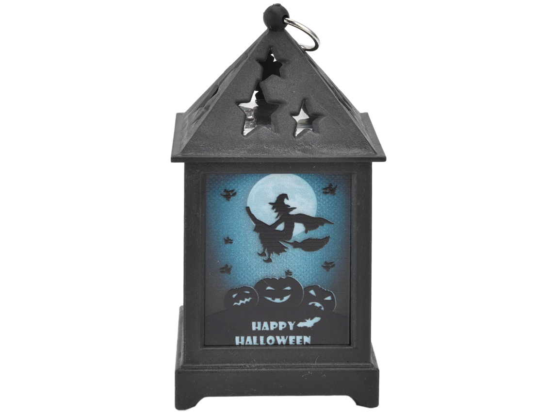 Rebe-lanterna De Halloween Com Luz Led Noturna Portátil Lâmpada De Fogo Para Decoração Festiva De Bruxa