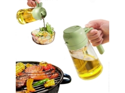 Frasco 2 Em 1 Com Spray E Dosador Para Óleo, Em Vidro, 500 Ml, 17 Oz, Para Fritadeira A Ar, Saladas