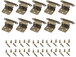 Conjunto De 10 Dobradiças Antigas Fechadas Para Portas Armários Cozinha, Ferragens Decorativas Para Móveis De Banheiro