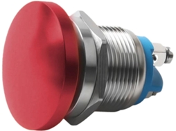 Interruptor De Botão Pressão Com Cabeça Tipo Cogumelo 22mm, Caixa Metálica, 1 Contato Na Momentâneo Com Rearme
