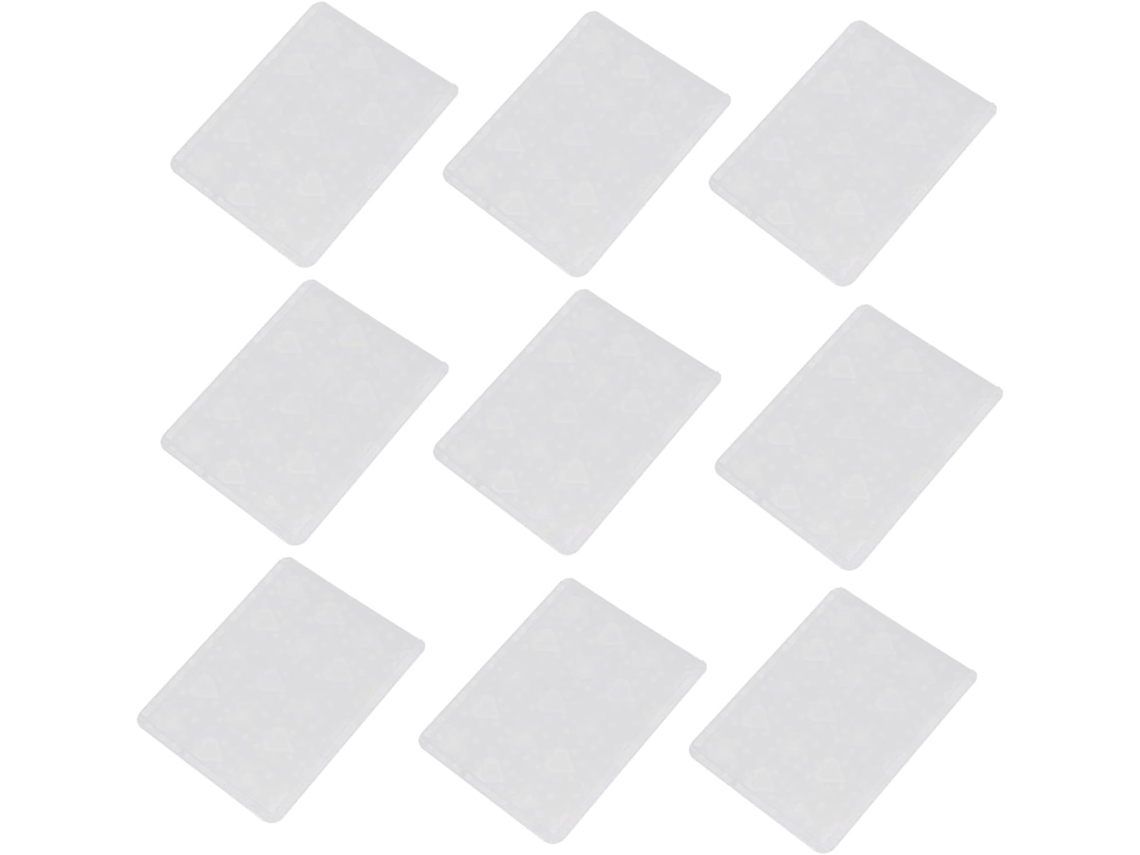 Healifty 50 Peças Pochettes Cartes Transparentes Pvc Épaisses Protection Rayures Pour Cartes De Jeu Fotos