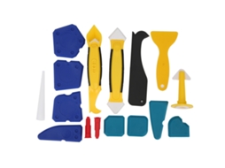 16 Peças De Ferramentas De Polimento De Silicone, Raspa De Concreto, Bicos De Calafeteamento Plástico Para Selagem E Alinhamento De Silicone