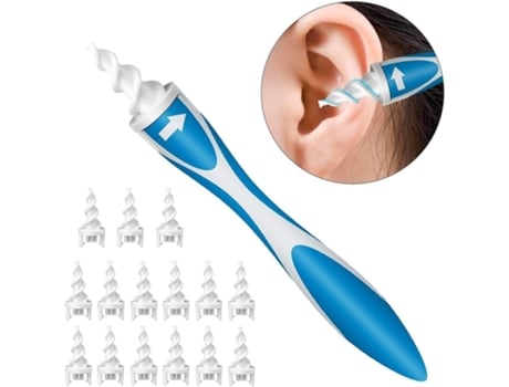 Limpador de Cera de Ouvido Ferramenta de Remoção de Palhetas Inteligente e Segura Espiral Suave EALLC