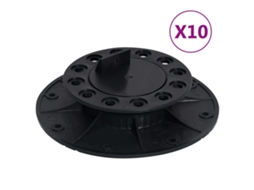 vidaXL Pés ajustáveis para pavimento 10 pcs 25-40 mm