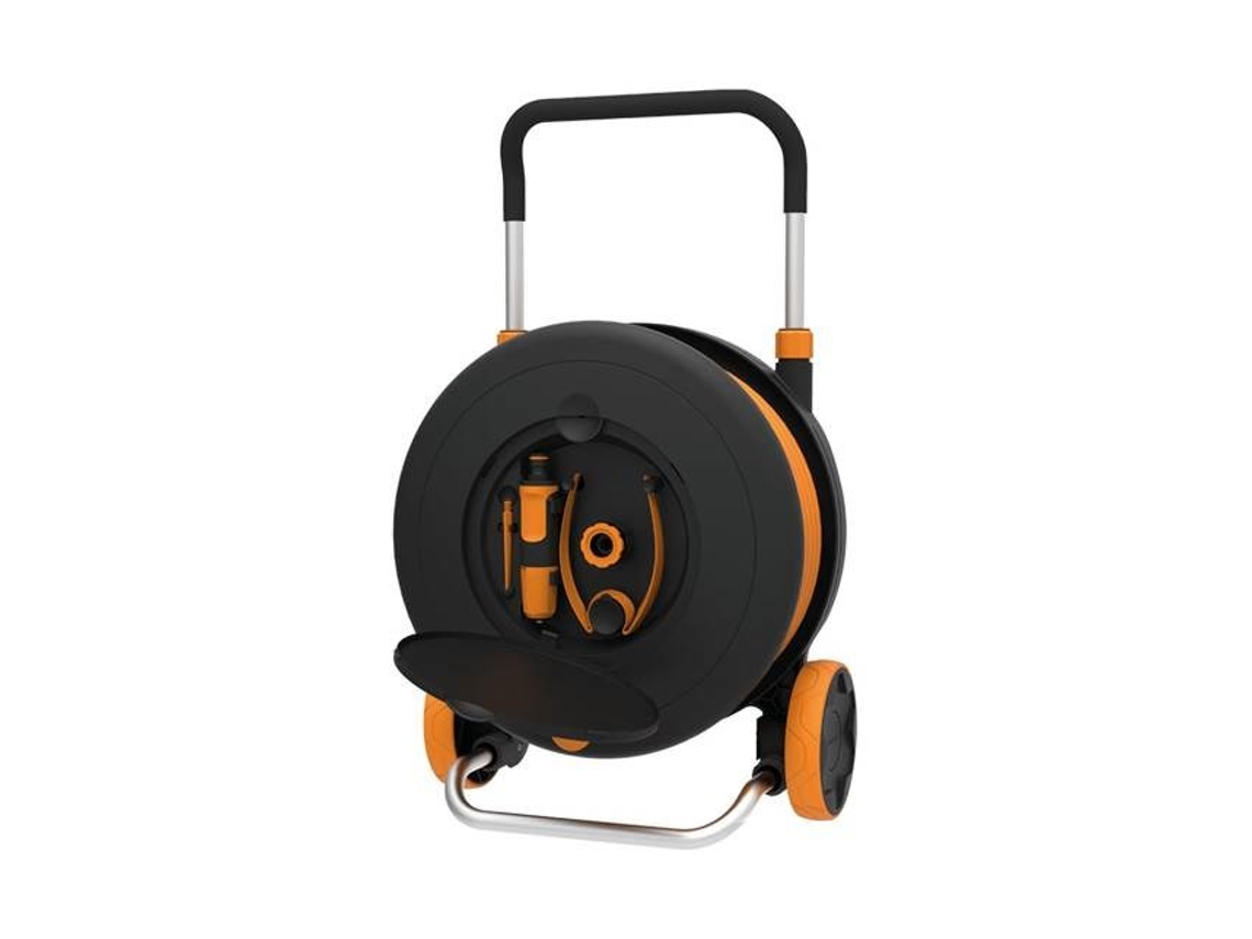 Waterwheel M Cart Reel Preto, Laranja Fiskars