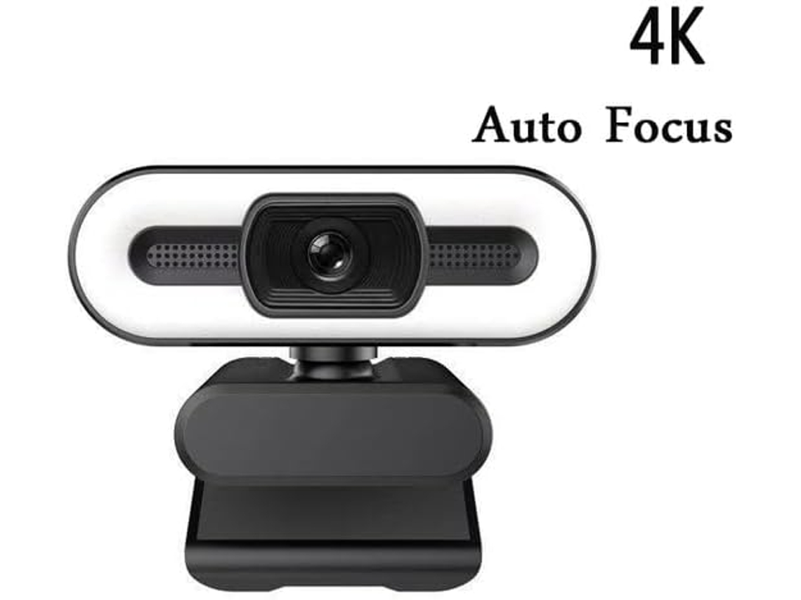 Webcam Hd com Foco Automático, Luz de Preenchimento e Rotação, para Laptop. SFUSHOS