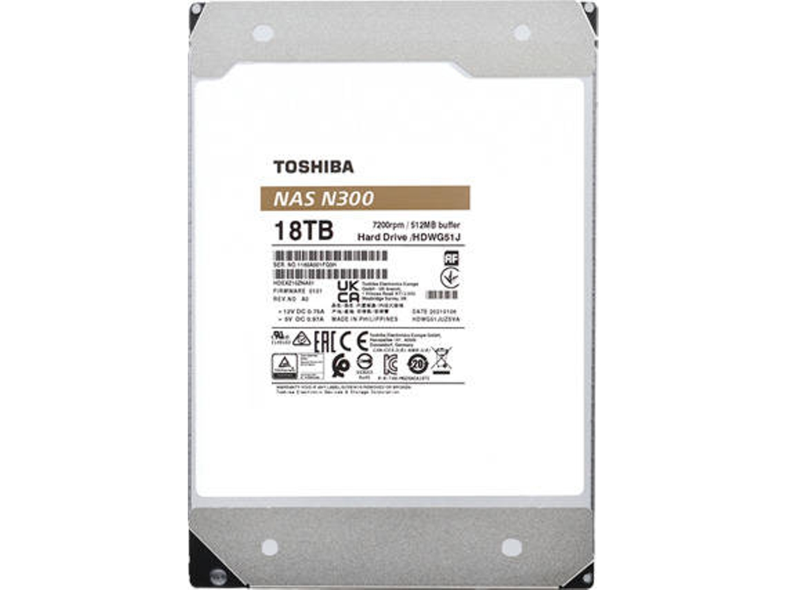 Disco Interno HDD TOSHIBA HDWG440EZSTA (4 TB - SATA)