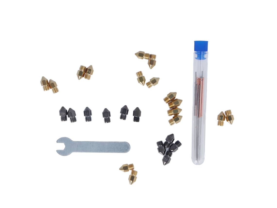 Kit de Bicos de Extrusor 38pcs Latão com Ferramenta de Limpeza para Impressora 3D