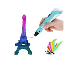 Caneta 3D para Crianças Caneta de Impressão 3D com Recargas de Filamento Pla de 5 Cores Caneta Doodle 3D Presente de Artesanato Perfeito