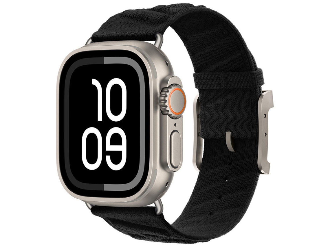 Pulseiras Para Apple Watch S11 E S10 Em Aço Inoxidável Com Fecho Borboleta Formato De Ampulheta, Pretas, Compatíveis Com