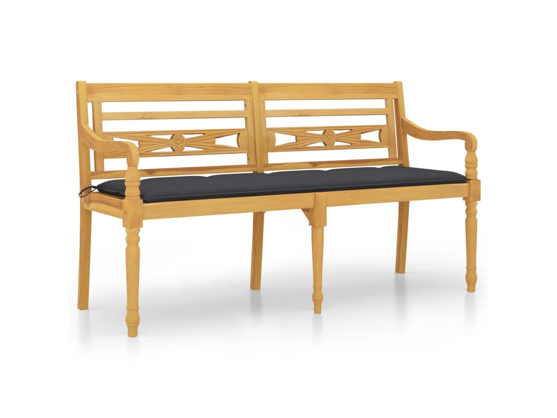 Bench, Benches Vidaxl Marrom Teca (150 Cm)