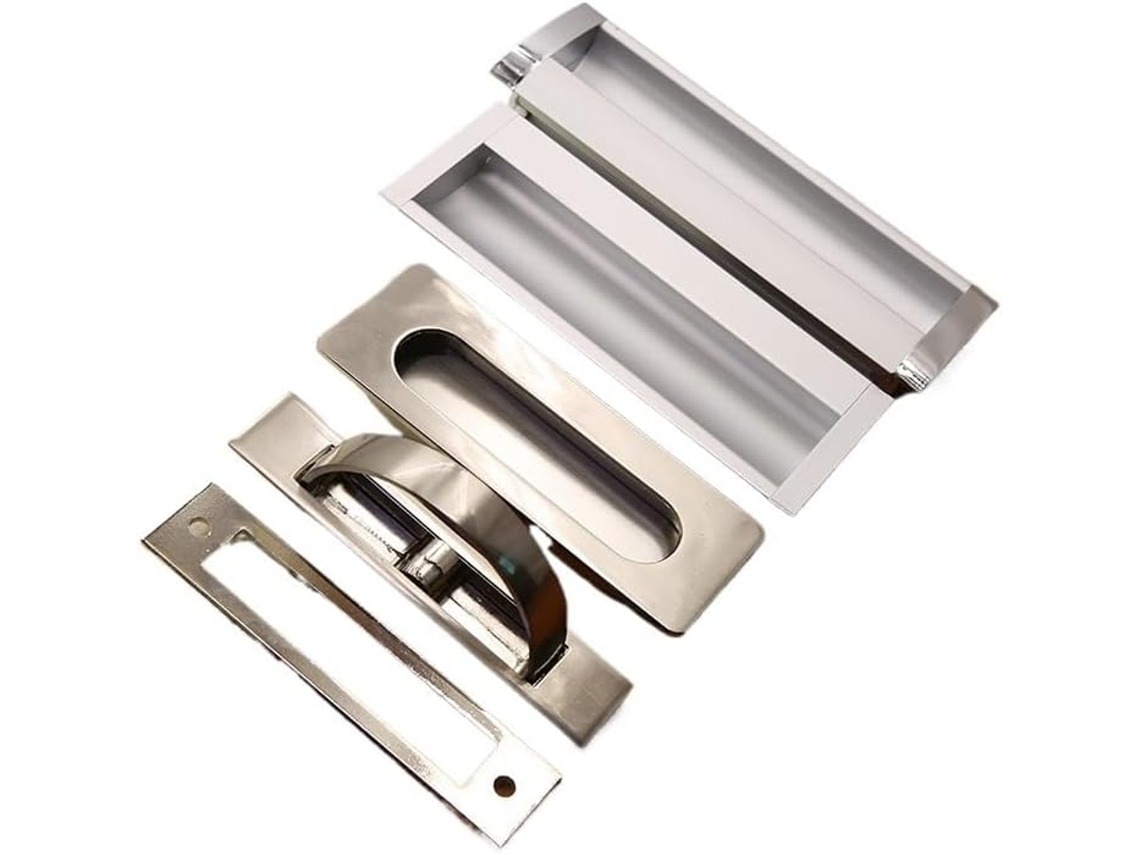 Puxador Oculto Simples E Moderno Em Liga De Alumínio Para Portas Guarda Roupas, Sapateiras, Adegas E Móveis 5802-96mm