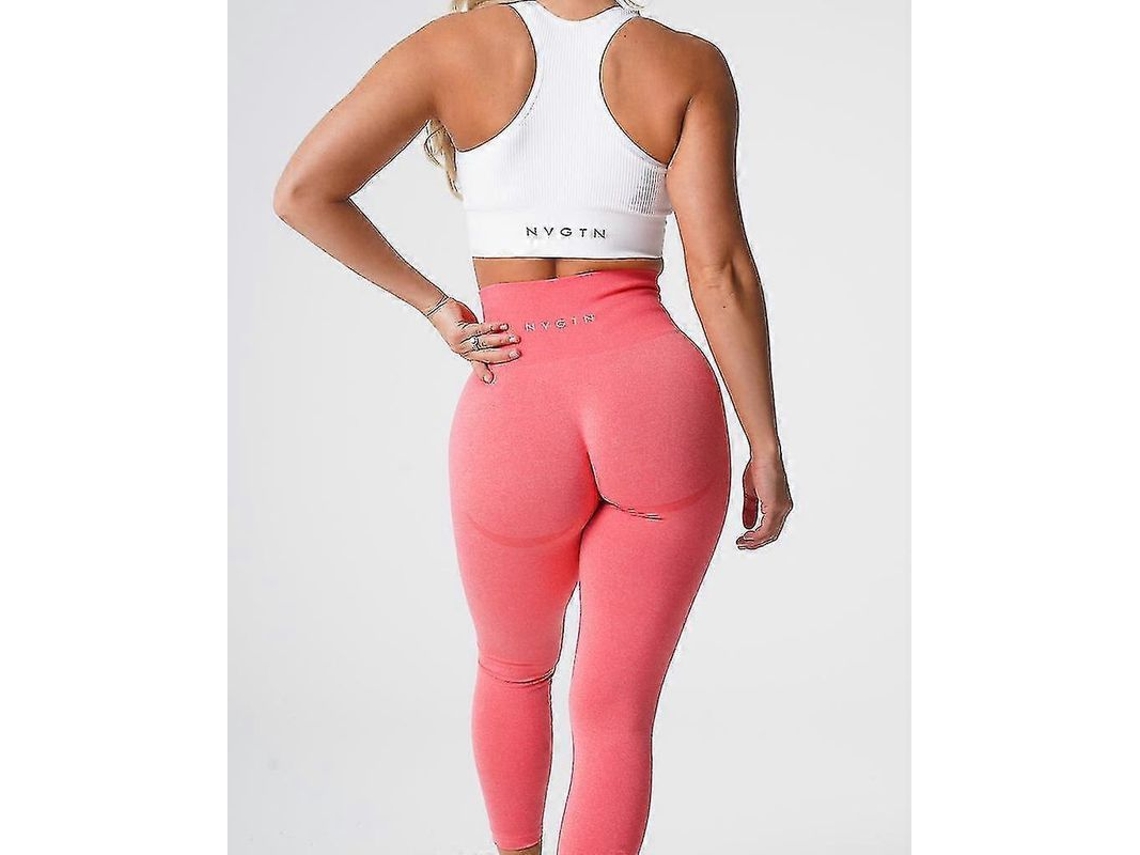 2026 leggings Sem Costuras Speckled Nvgtn de Spandex Alta Cintura para Academia Yoga Mulher
