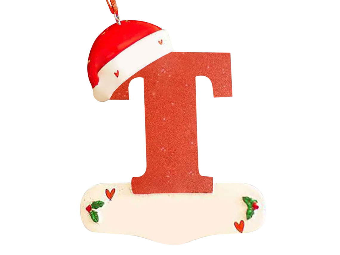Decoração De Natal Personalizada Em Letra T Com Laxiscreed Para Uma Decoração Festiva Única