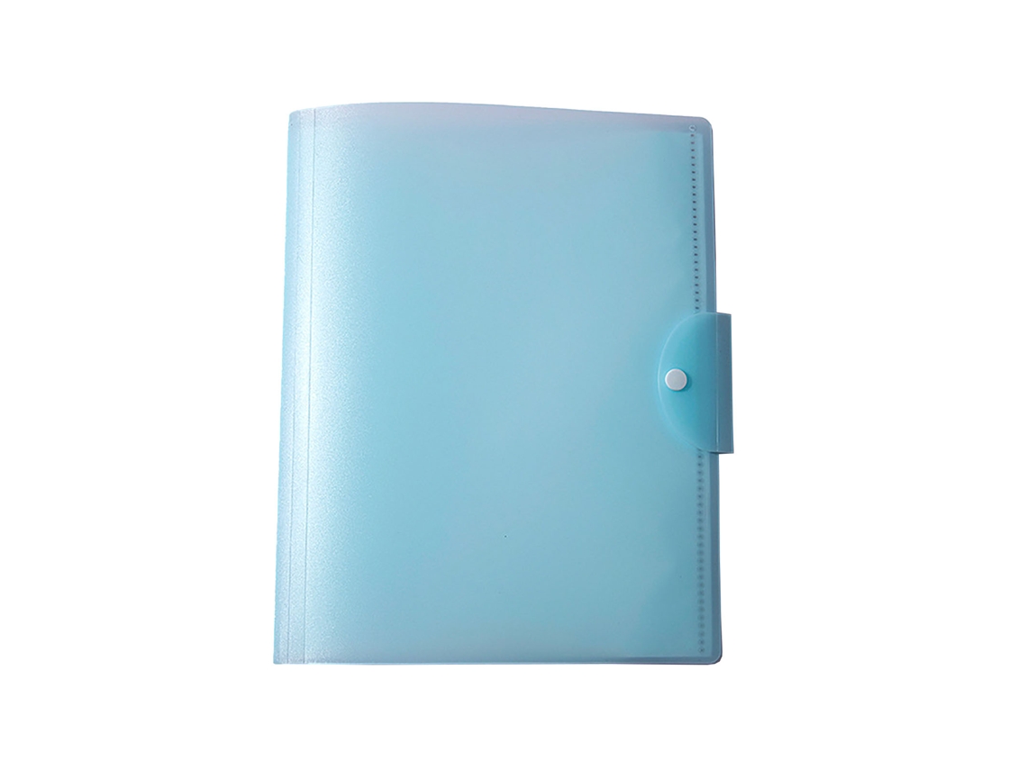 Pasta de documentos A3 com 20 bolsos transparente pp fivela segura organizador escolar office S/MARCA