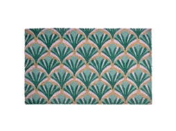 Felpudo Beliani Tatalik De Fibra De Coco Verde 45x75