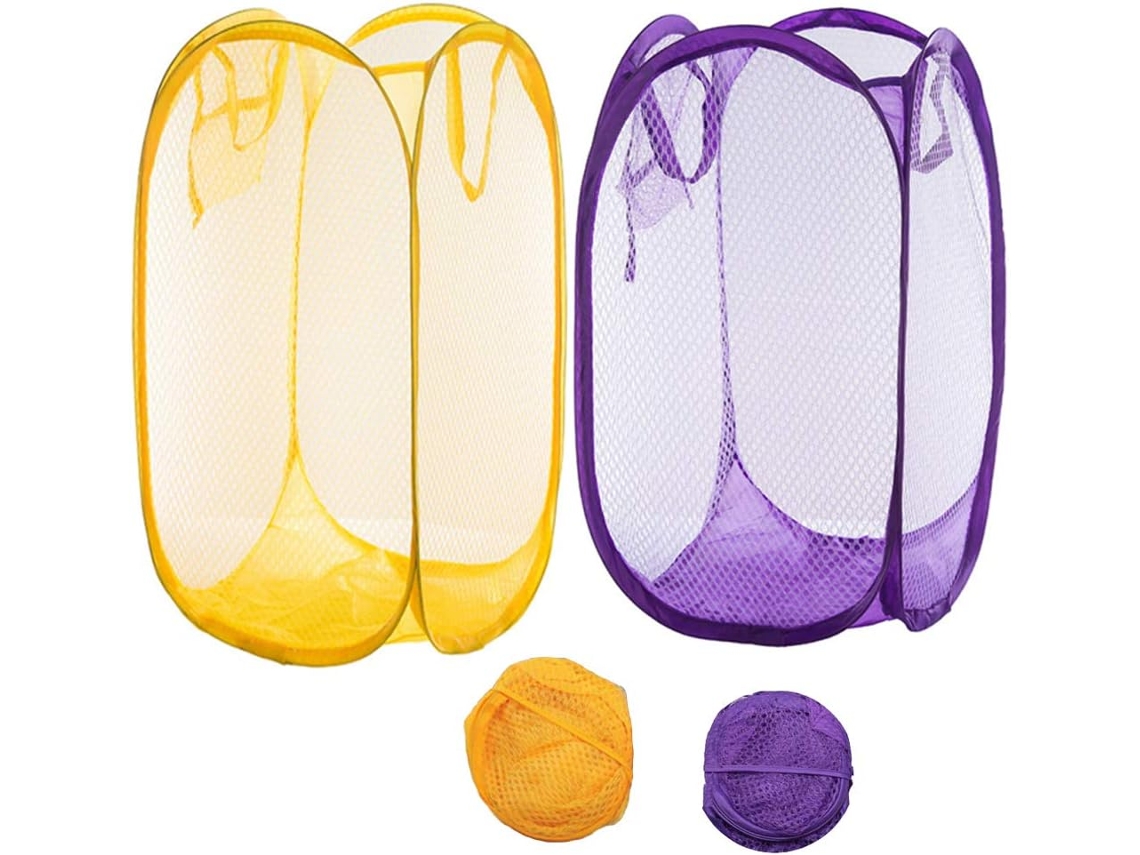 Lurelia Cesto De Malha Dobrável Amplo Pack 2 28 X 28 X 11 Cm Quarto