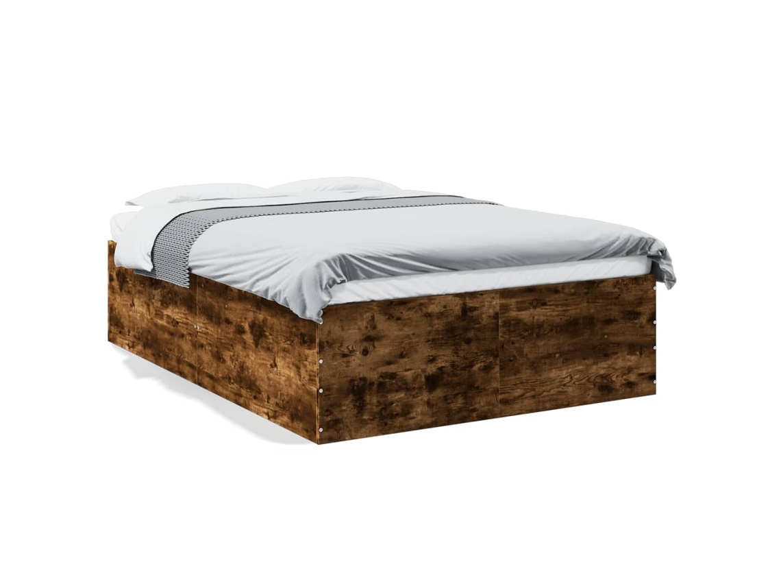 Bed Frame, Bed Frames Vidaxl Marrom Madeira Processada (120 X 200 Cm)