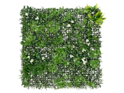 Jardín Vertical Artificial 100x100 Cm White Bloom, Set Paneles Para Interior Y Exterior