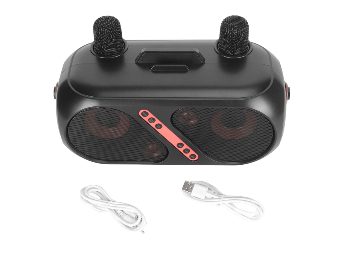 Máquina de Karaokê LAXISCREED com 2 Microfones Bluetooth 5.0