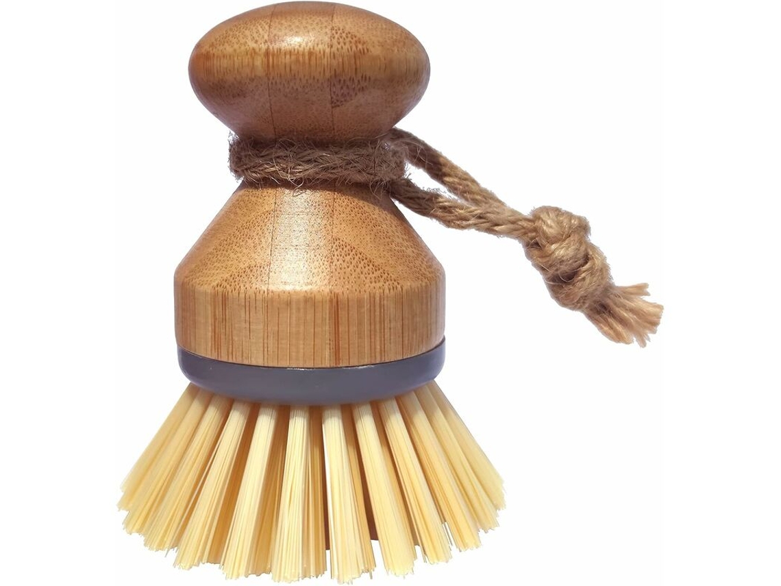 Escova de Bambu para Lavar Louça, Panelas, Frigideiras, Pias e Vegetais AQUAFORGE