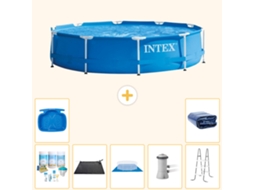 Intex Piscina Com Estrutura Redonda - 366x76 Cm - 8-peças S20444