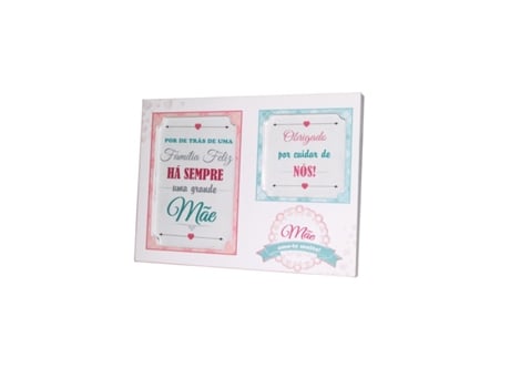 Moldura DUPLA Mae Amo-Te Muito 13 X 18 Cm