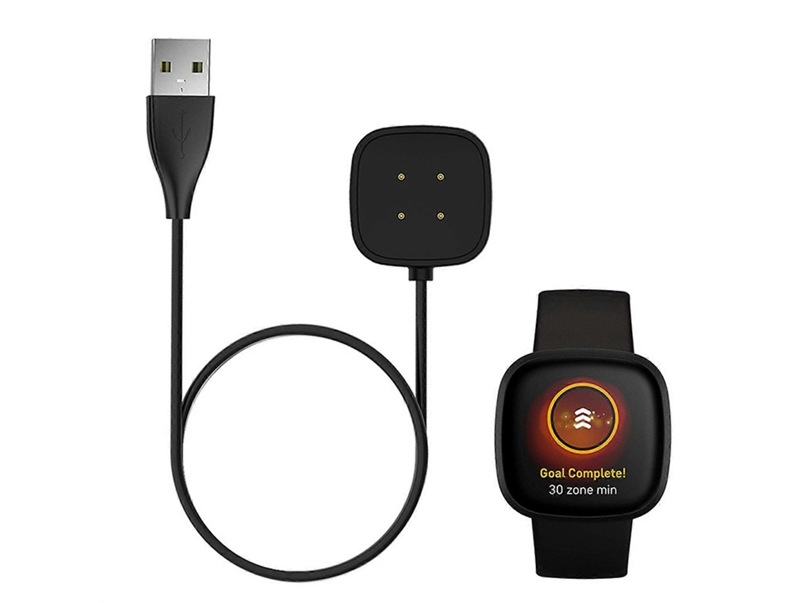 Cabo de carregamento USB, base de carregamento e adaptador de energia para smartwatch e e-bike Versa3