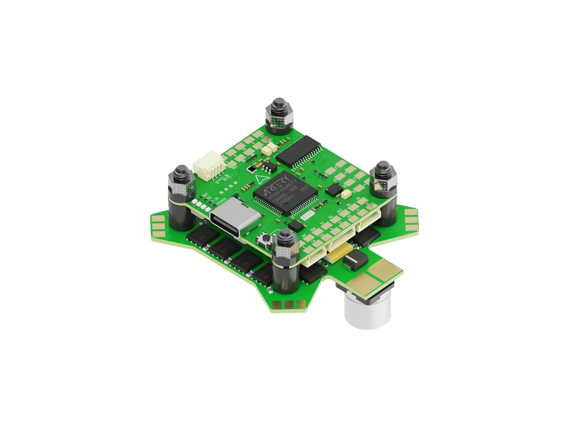 Controlador De Voo Fcesc30.5x30.5mm Iflight Blitz Atf435 Com Saída Bec De 5v/9v E Controlador Esc E55s 55a Bl_s 4 Em 1 Para Drones De Corrida Fpv.