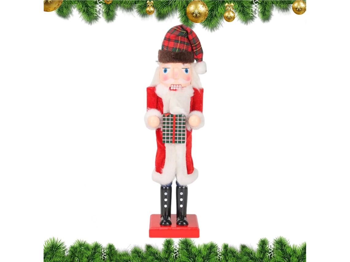 Quebra-nozes De Madeira Para Decoração De Natal, Ideal Para Lareira Ou Mesa.
