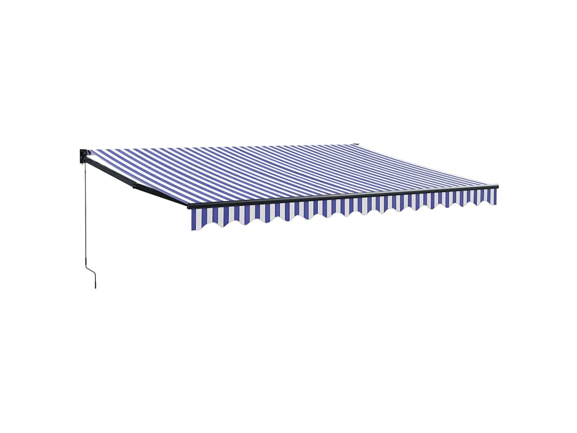 Retractable Awning, Retractable Awnings Vidaxl Azul Tecido (4 X 3 M)