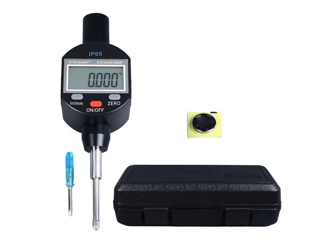 Indicador Digital De Dial 0.01mm, Alcance 0-25.4mm, Resolução 0.0005in, Impermeável Ip65, Sonda Digital