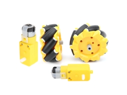 Roda Mecanum Para Motor Reduzido Tt Carro Robô Inteligente Peças Acessórios Diy Brinquedo 80mm