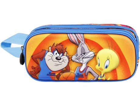 Estojo Duplo SPACE JAM 2: A NEW LEGACY Basket 3D (Laranja - 10x22.5x7cm)