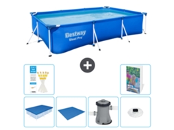 Bestway Piscina Bestway Steel Pro Retangular - 300x201x66 Cm - 7-peças S74