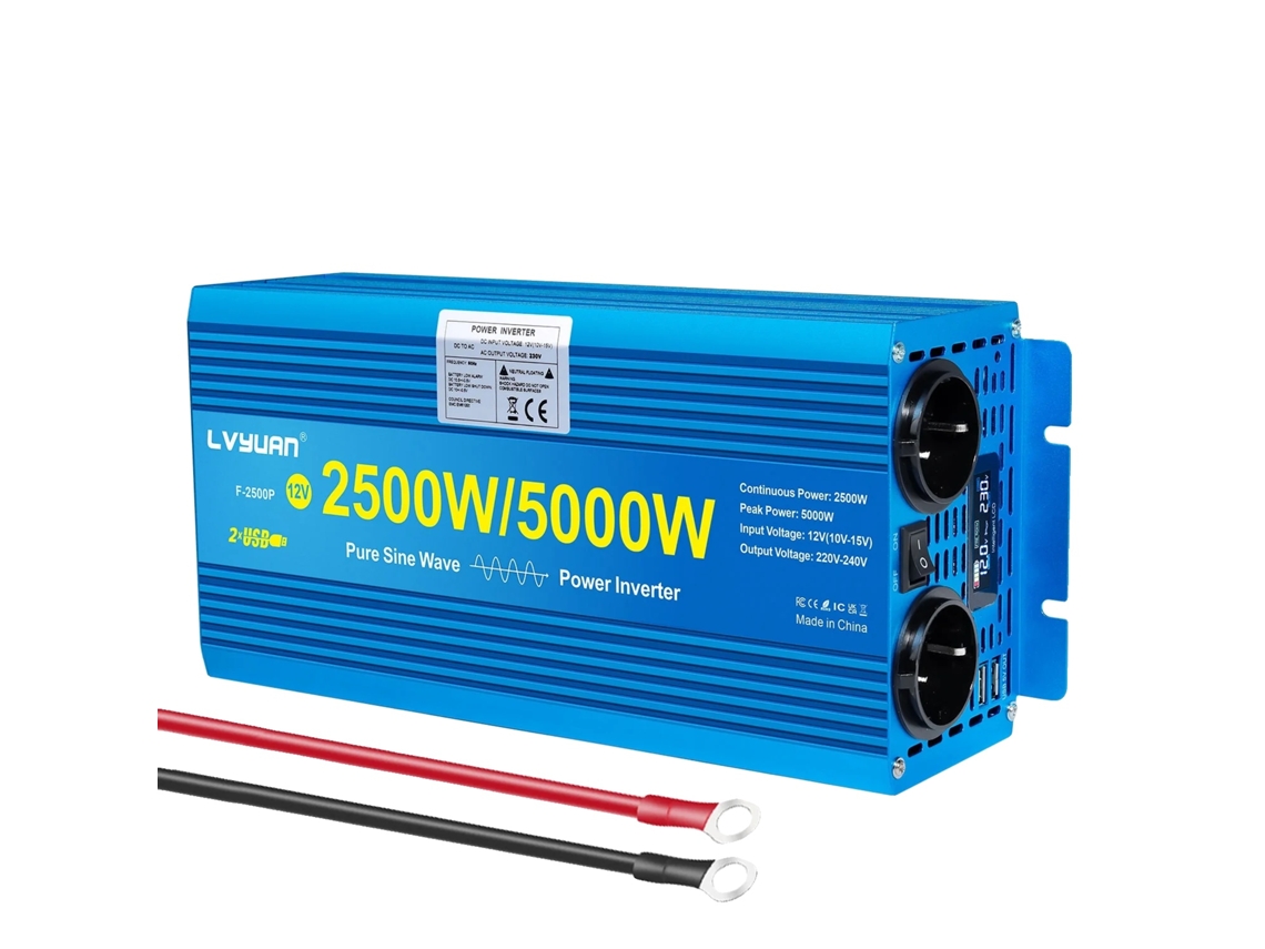Inversor De Potência, Onda Senoidal Pura, Alta Eficiência De Conversão, 5000w 24v-220v
