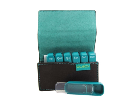 Pilbox Mini Dispensador de Comprimidos 7 Módulos Mini com Bolsa.
