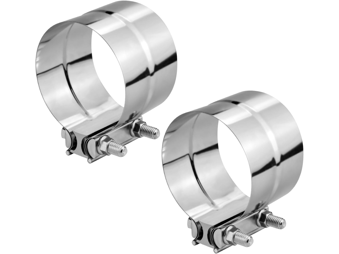 Abraçadeira Para Tubo De Escape De 2, 5 Polegadas, Aço Inoxidável De 2 1/2 "com Junta Sobreposta Para Silenciadores
