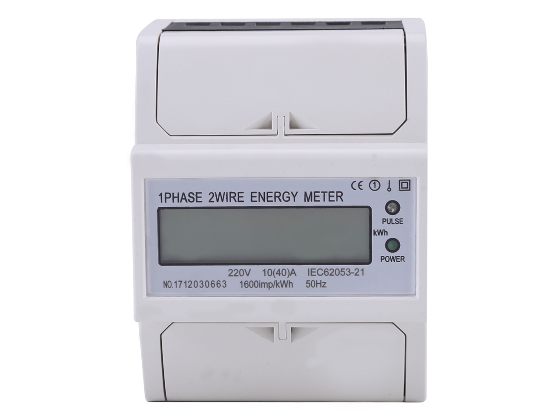 Medidor Elétrico Digital Monofásico Din Rail 10 40a Kwh Eletrônico