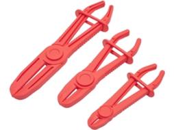 3 Abraçadeiras (vermelhas) - Para Mangueiras De Freio -aquaforge
