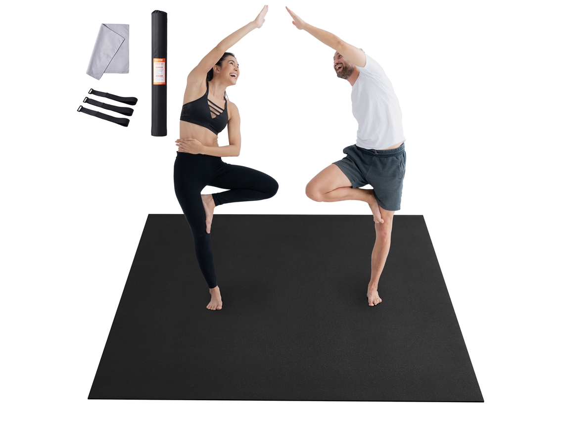 Tapete de Exercícios Antiderrapante Tapete de Ioga para Academia Fitness Pilates Tapete de Treino 9X6 Pés VEVOR