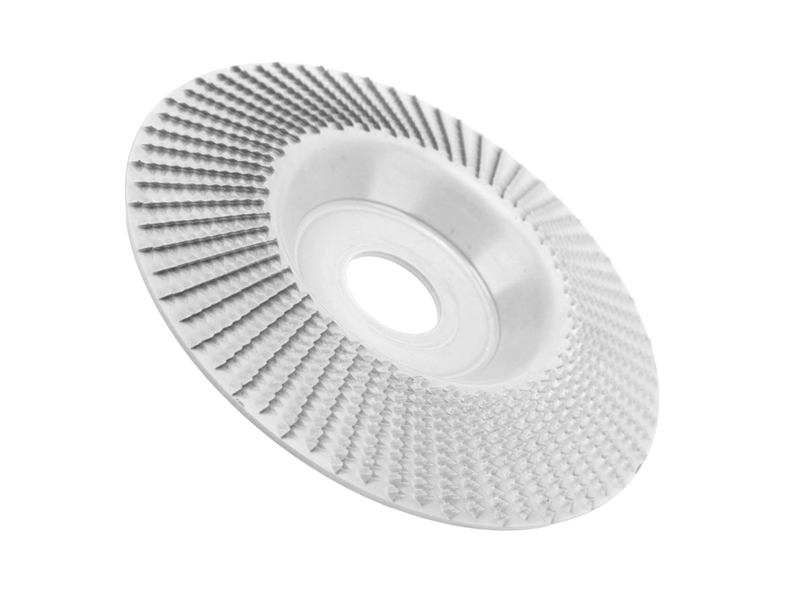 Disco de desbaste e conformação de carboneto de tungstênio resistente ao desgaste, 125 mm, para marcenaria, prateado.